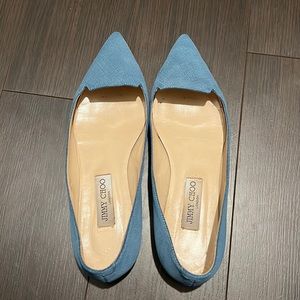 Jimmy Choo light denim colored flats
